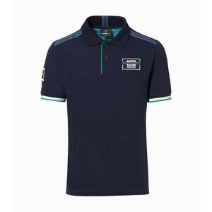 PORSCHE Polo Shirt – MARTINI RACING® Men's Navy Blue Short Sleeve Size L
